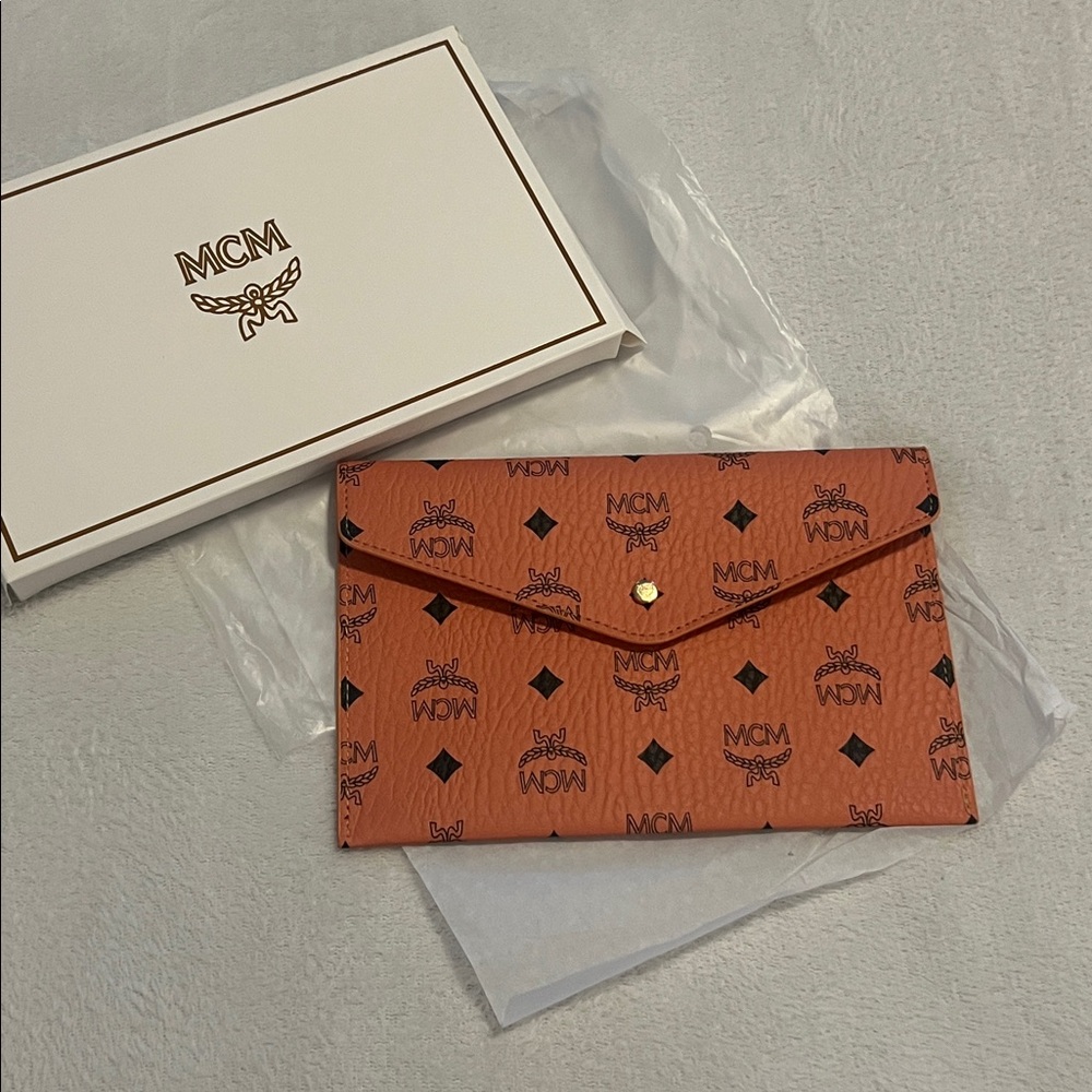 MCM Envelope Logo Clutch